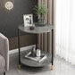 Modern Slate and Metal Single Coffee Table Frame Round Glam Coffee Table Clearhalo 'Coffee & Accent Tables' 'Coffee Tables' 'coffee_tables' 'furn' 'furn_coffee_tables' 'Furniture' 'Living Room Furniture' 7394708