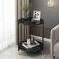 Modern Slate and Metal Single Coffee Table Frame Round Glam Coffee Table Clearhalo 'Coffee & Accent Tables' 'Coffee Tables' 'coffee_tables' 'furn' 'furn_coffee_tables' 'Furniture' 'Living Room Furniture' 7394710