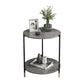 Modern Slate and Metal Single Coffee Table Frame Round Glam Coffee Table Clearhalo 'Coffee & Accent Tables' 'Coffee Tables' 'coffee_tables' 'furn' 'furn_coffee_tables' 'Furniture' 'Living Room Furniture' 7394714
