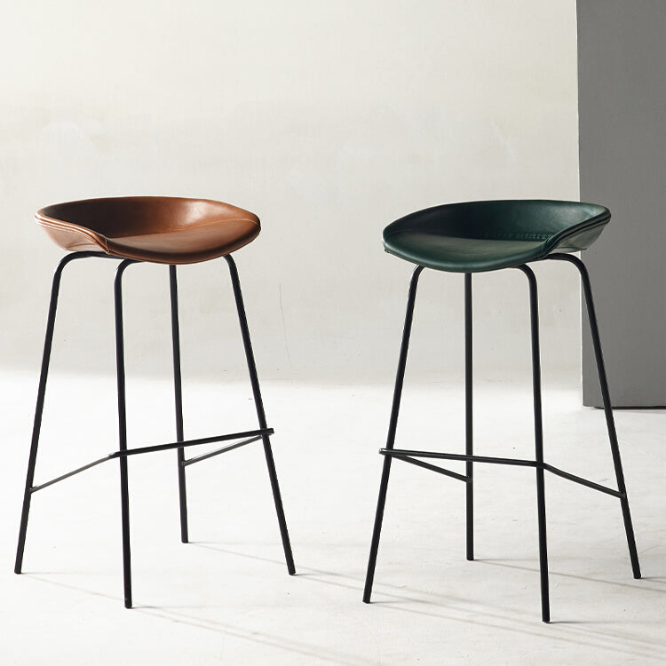 Sgabello da bar in ferro con bancone senza braccio moderno sgabello da bar con pedale per caffè