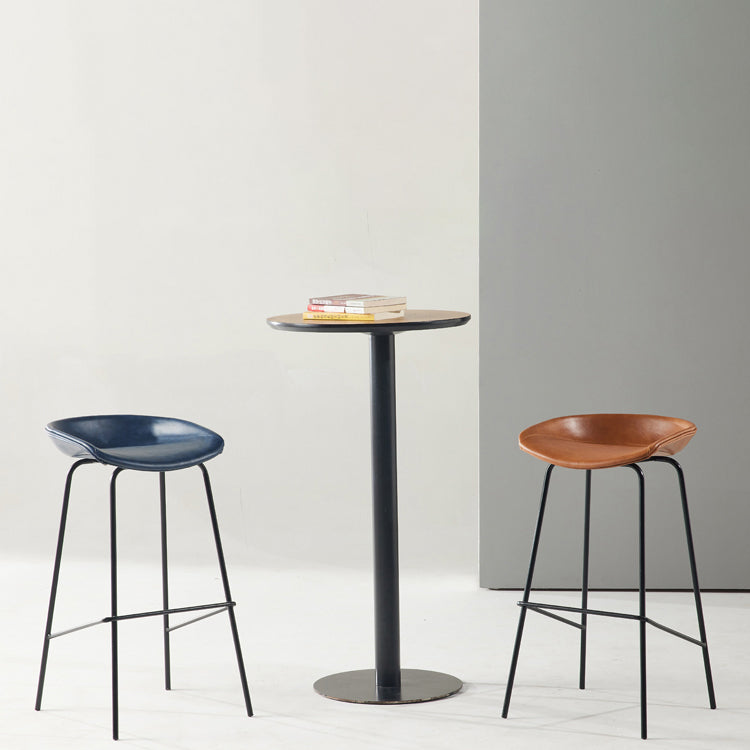 Sgabello da bar in ferro con bancone senza braccio moderno sgabello da bar con pedale per caffè