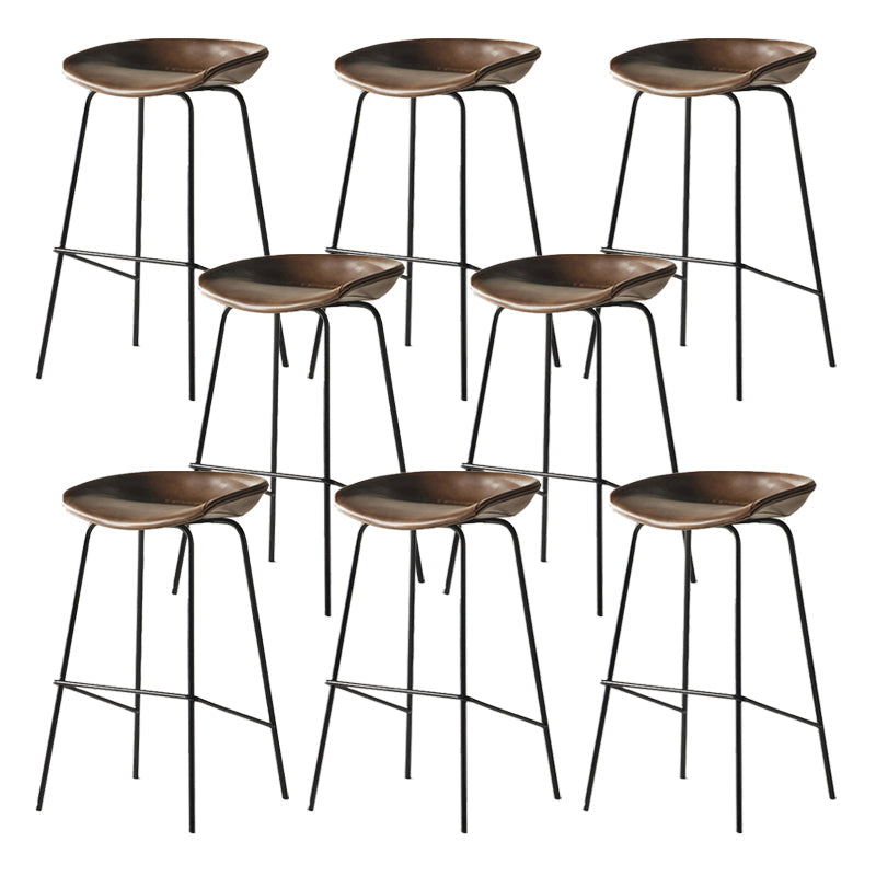 Sgabello da bar in ferro con bancone senza braccio moderno sgabello da bar con pedale per caffè