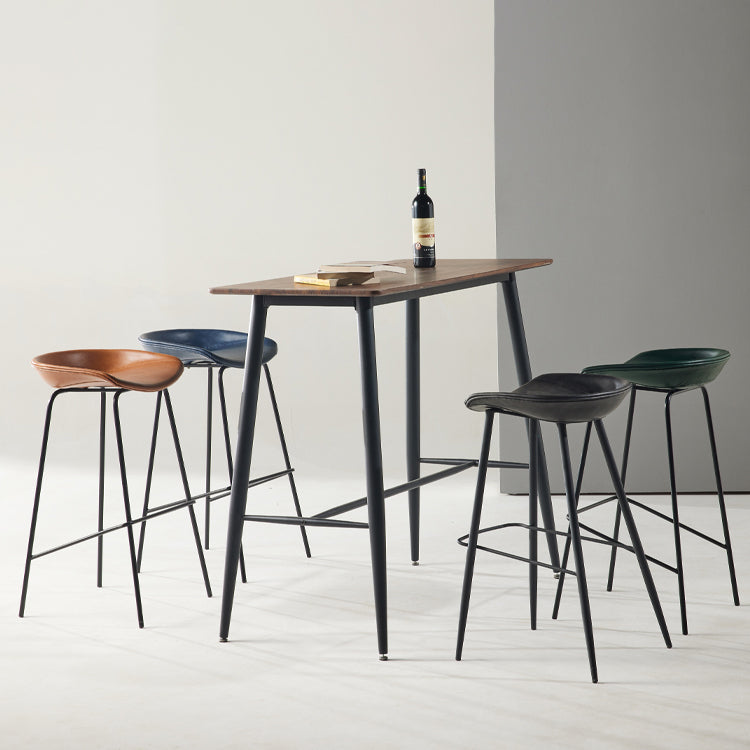 Sgabello da bar in ferro con bancone senza braccio moderno sgabello da bar con pedale per caffè