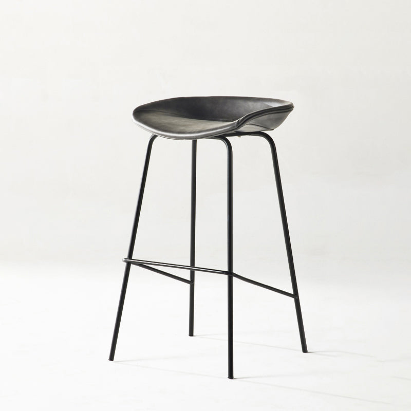 Sgabello da bar in ferro con bancone senza braccio moderno sgabello da bar con pedale per caffè