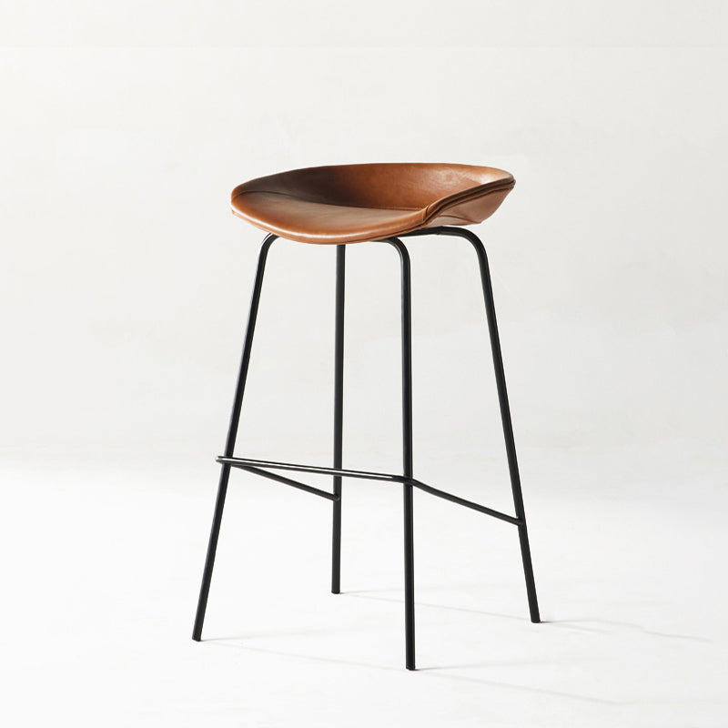 Sgabello da bar in ferro con bancone senza braccio moderno sgabello da bar con pedale per caffè