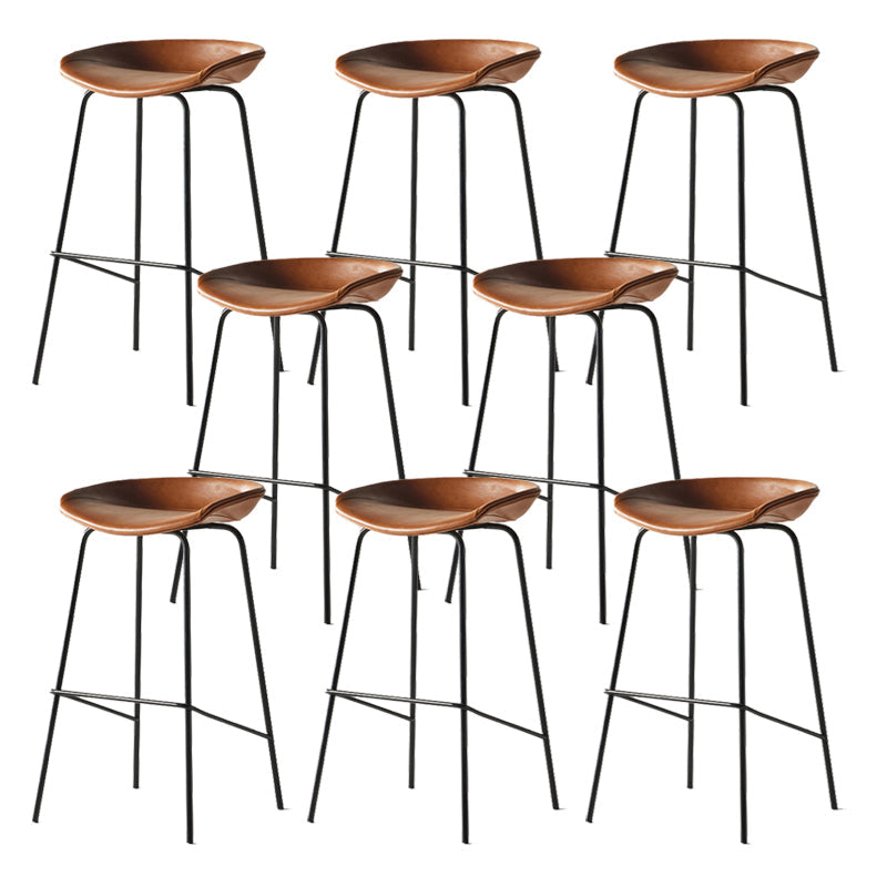 Sgabello da bar in ferro con bancone senza braccio moderno sgabello da bar con pedale per caffè