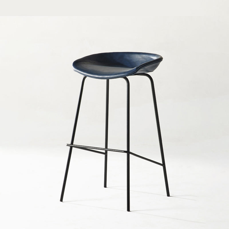 Sgabello da bar in ferro con bancone senza braccio moderno sgabello da bar con pedale per caffè