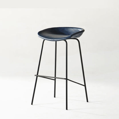 Sgabello da bar in ferro con bancone senza braccio moderno sgabello da bar con pedale per caffè