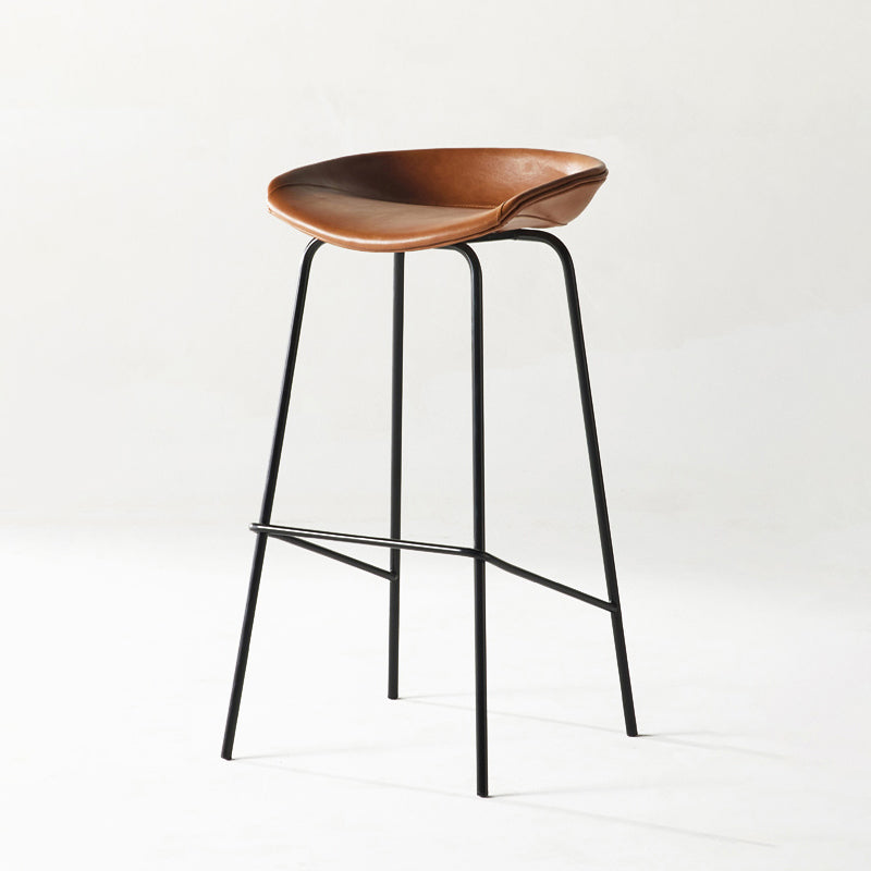 Sgabello da bar in ferro con bancone senza braccio moderno sgabello da bar con pedale per caffè