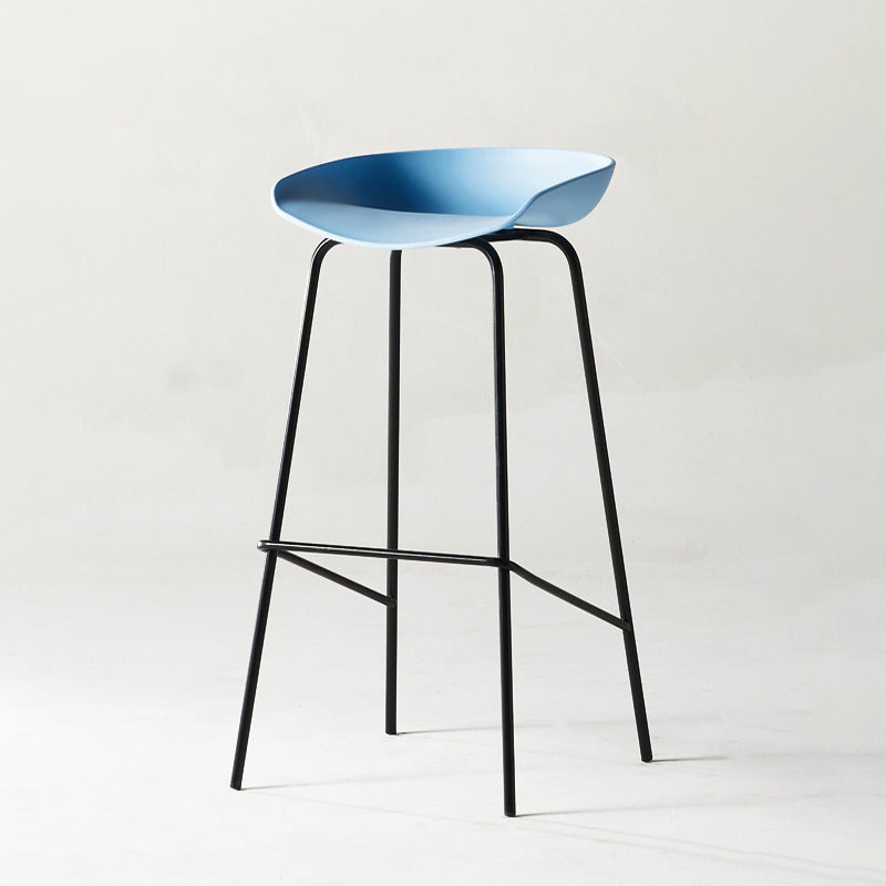 Sgabello da bar in ferro con bancone senza braccio moderno sgabello da bar con pedale per caffè