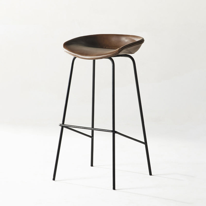 Sgabello da bar in ferro con bancone senza braccio moderno sgabello da bar con pedale per caffè