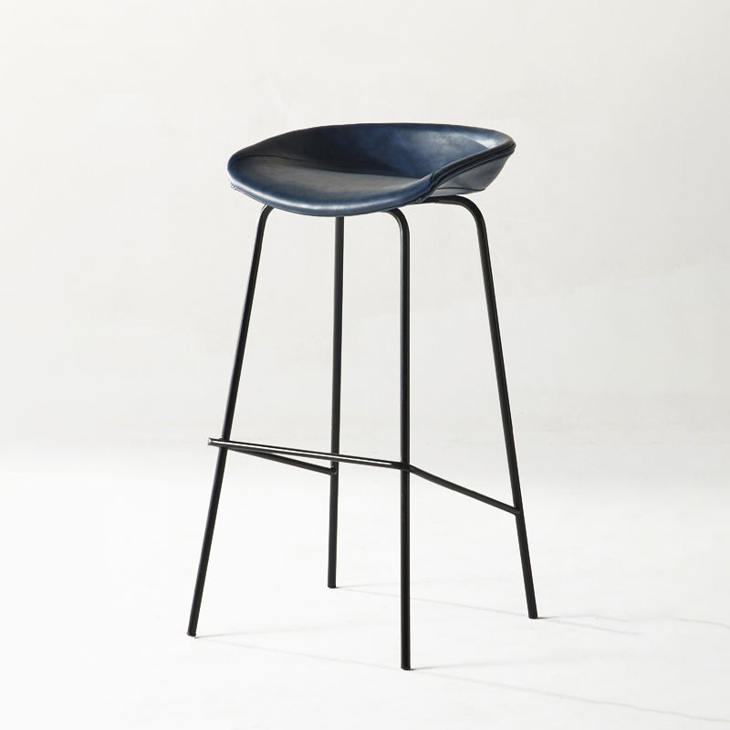 Sgabello da bar in ferro con bancone senza braccio moderno sgabello da bar con pedale per caffè