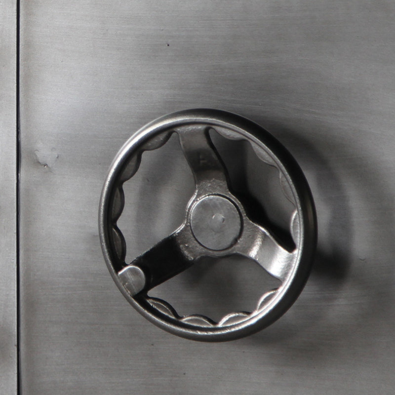 Industrial Metal Wardrobe Closet Freestanding Wardrobe in Grey Clearhalo 'Armoires & Wardrobes' 'armoires_wardrobes' 'Bedroom Furniture' 'furn' 'furn_armoires_wardrobes' 'Furniture' 7396061