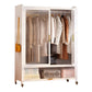 Contemporary Freestanding Wardrobe Home White Wardrobe Closet Armoire 47"L x 18"W x 67"H White Clearhalo 'Armoires & Wardrobes' 'armoires_wardrobes' 'Bedroom Furniture' 'furn' 'furn_armoires_wardrobes' 'Furniture' 7396067