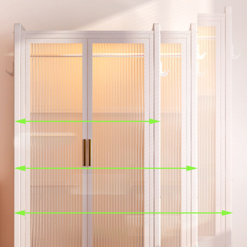 Contemporary Freestanding Wardrobe Home White Wardrobe Closet Clearhalo 'Armoires & Wardrobes' 'armoires_wardrobes' 'Bedroom Furniture' 'furn' 'furn_armoires_wardrobes' 'Furniture' 7396070