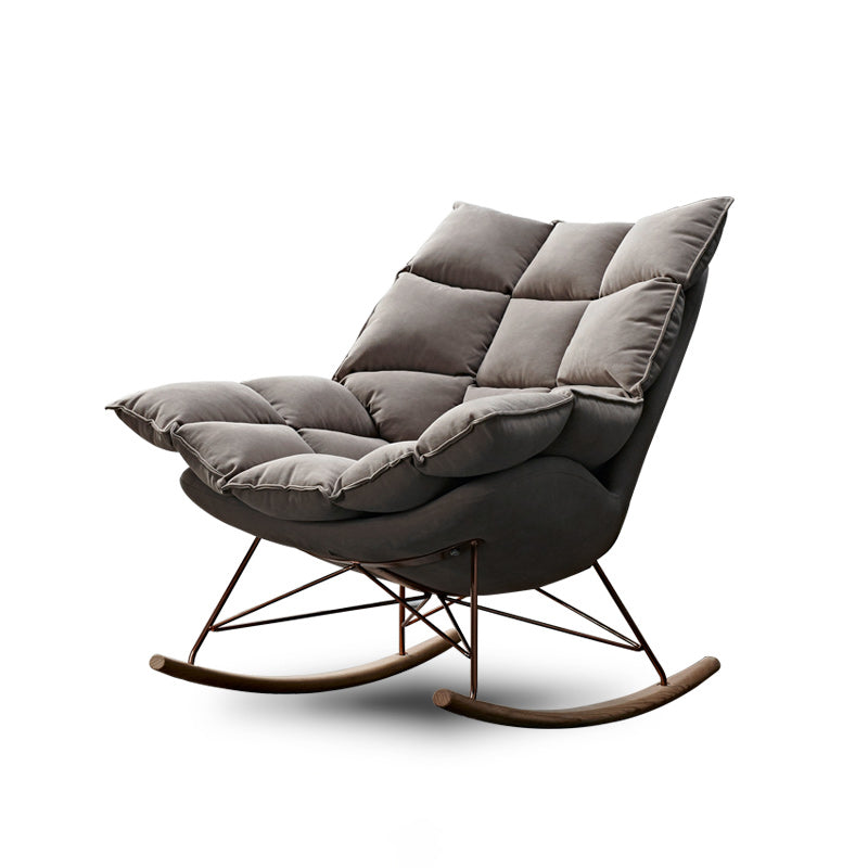 Contemporary Accent Room Chair in Pink/Grey with Solid Wood Base Gray 1 Piece Clearhalo 'Accent Chairs' 'accent_chairs' 'Chairs & Seating' 'furn' 'furn_accent_chairs' 'Furniture' 'Living Room Furniture' 7396086