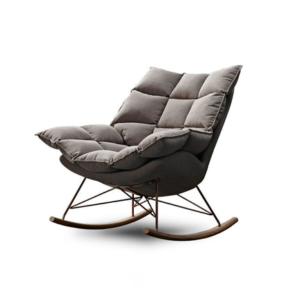 Contemporary Accent Room Chair in Pink/Grey with Solid Wood Base Gray 1 Piece Clearhalo 'Accent Chairs' 'accent_chairs' 'Chairs & Seating' 'furn' 'furn_accent_chairs' 'Furniture' 'Living Room Furniture' 7396086