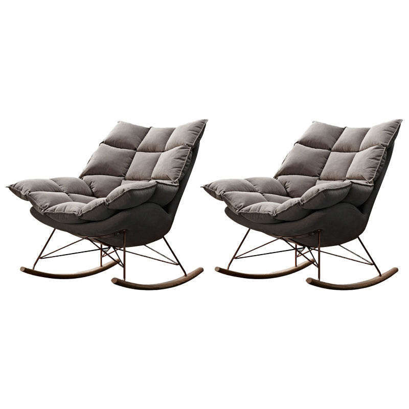 Contemporary Accent Room Chair in Pink/Grey with Solid Wood Base Gray 2 Piece Set Clearhalo 'Accent Chairs' 'accent_chairs' 'Chairs & Seating' 'furn' 'furn_accent_chairs' 'Furniture' 'Living Room Furniture' 7396087