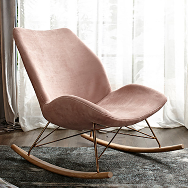 Contemporary Accent Room Chair in Pink/Grey with Solid Wood Base Clearhalo 'Accent Chairs' 'accent_chairs' 'Chairs & Seating' 'furn' 'furn_accent_chairs' 'Furniture' 'Living Room Furniture' 7396090