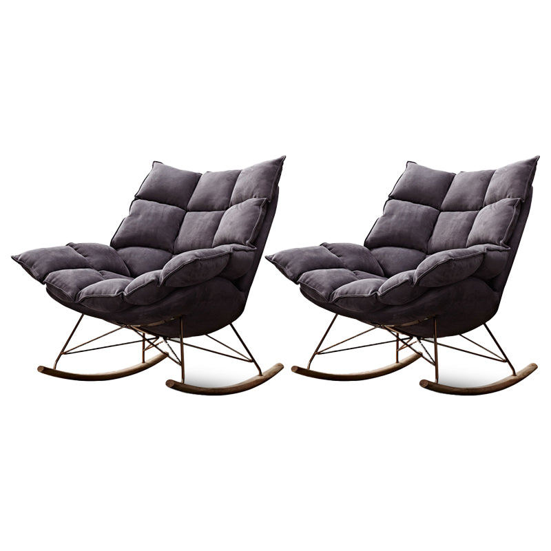 Contemporary Accent Room Chair in Pink/Grey with Solid Wood Base Dark Gray 2 Piece Set Clearhalo 'Accent Chairs' 'accent_chairs' 'Chairs & Seating' 'furn' 'furn_accent_chairs' 'Furniture' 'Living Room Furniture' 7396095