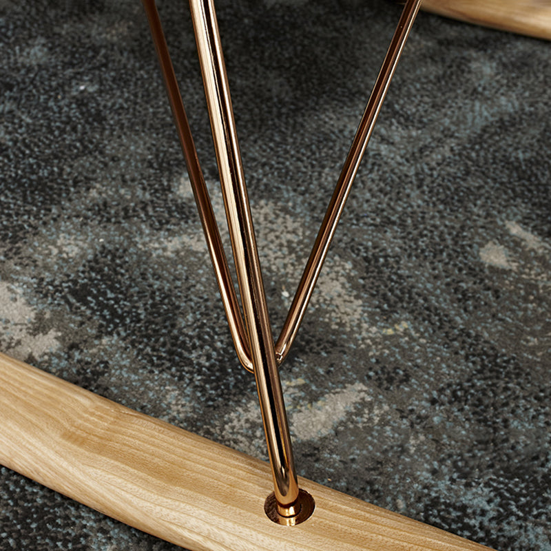 Contemporary Accent Room Chair in Pink/Grey with Solid Wood Base Clearhalo 'Accent Chairs' 'accent_chairs' 'Chairs & Seating' 'furn' 'furn_accent_chairs' 'Furniture' 'Living Room Furniture' 7396097