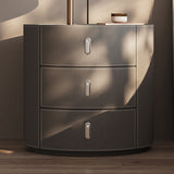 3つの引き出し現代のアクセントテーブルナイトスタンドフェイクレザーベッドナイトスタンド