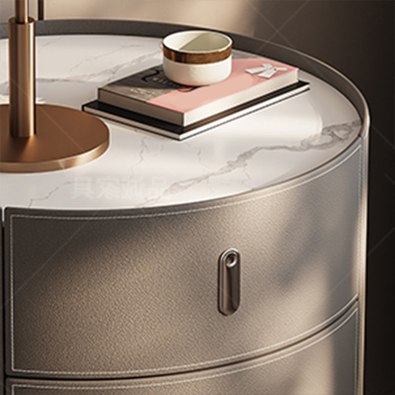 3 cassetti comodini per tavola contemporanea comodino in pelle finta comodino