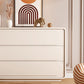 Modern Dresser Solid Wood Storage Chox Coffing con 3 cajones