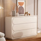 Modern Dresser Solid Wood Storage Chox Coffing con 3 cajones