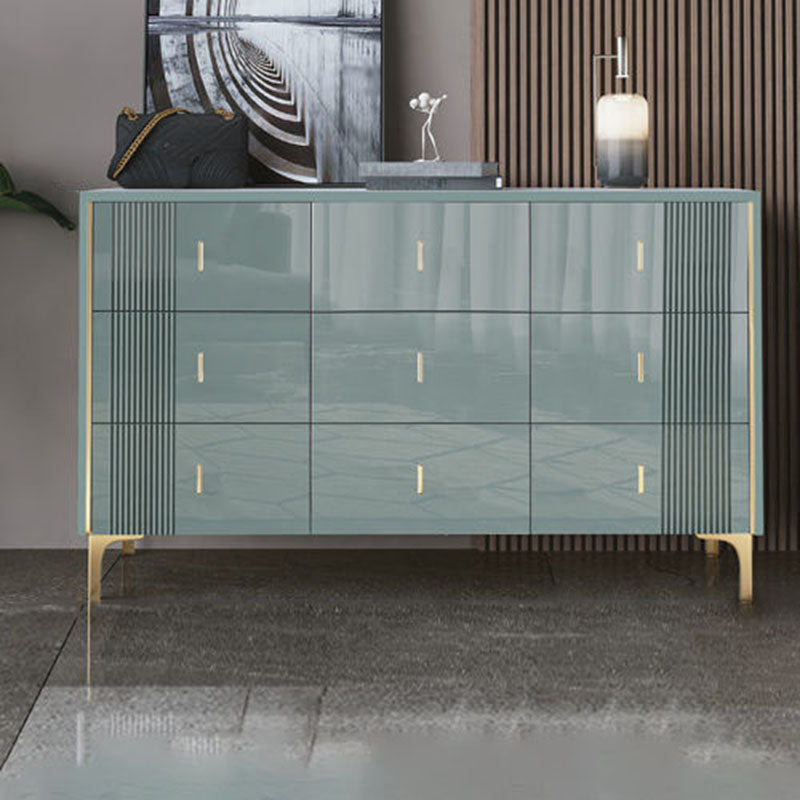 Comercial de cofre de almacenamiento glamorante de glamour de 15.6 pulgadas de ancho de piedra con cajones 6/8/9