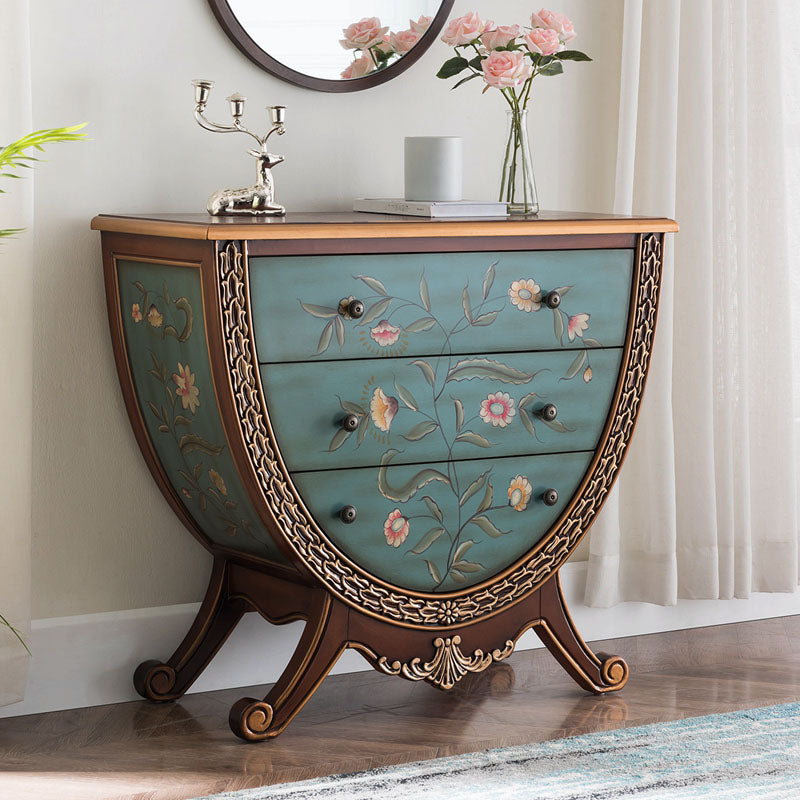 Madera sólida de cofre de almacenamiento tradicional de 15.6 pulgadas de ancho