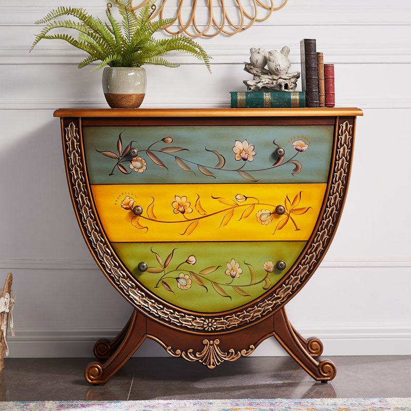 Madera sólida de cofre de almacenamiento tradicional de 15.6 pulgadas de ancho