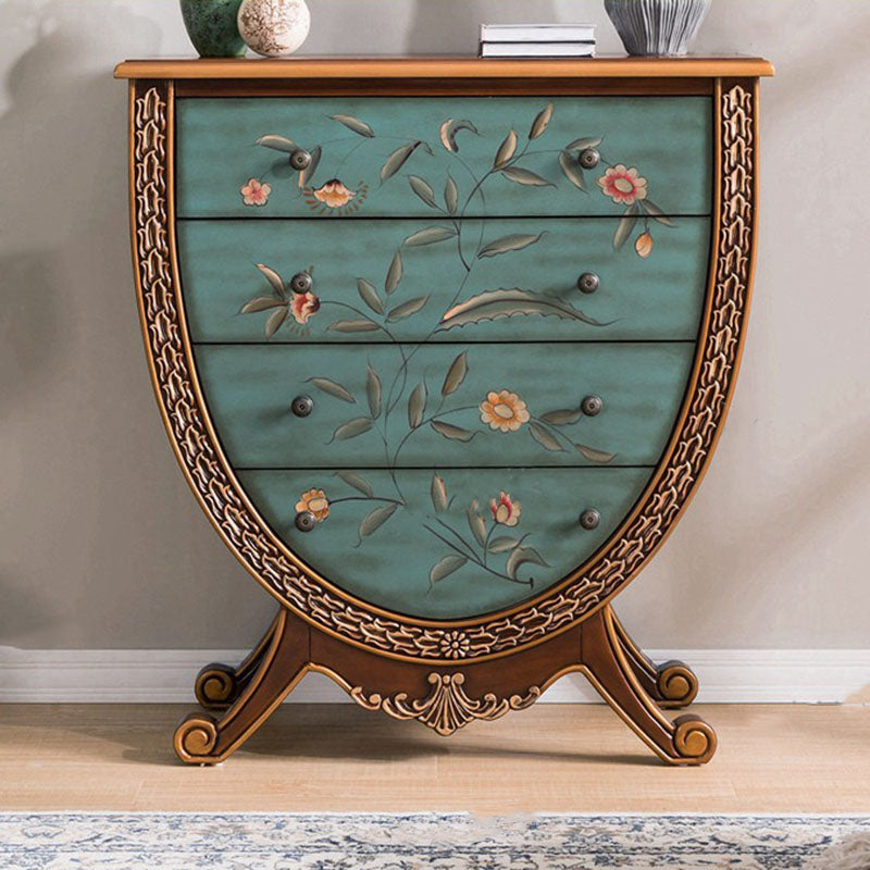 Madera sólida de cofre de almacenamiento tradicional de 15.6 pulgadas de ancho