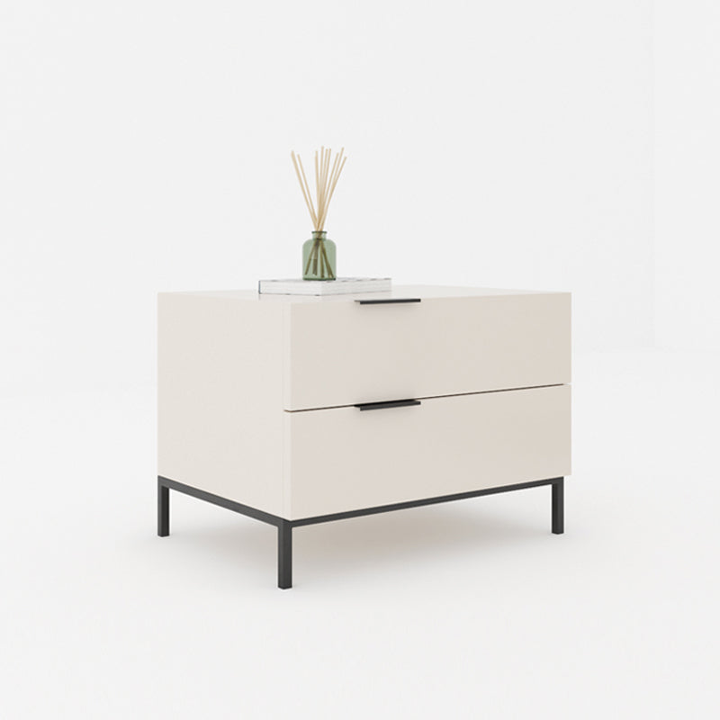 Contemporary Night Table Faux Wood Bedside Cabinet with Drawers Clearhalo 'Bedroom Furniture' 'furn' 'furn_night_stand' 'Furniture' 'night_stand' 'Nightstands' 7396284