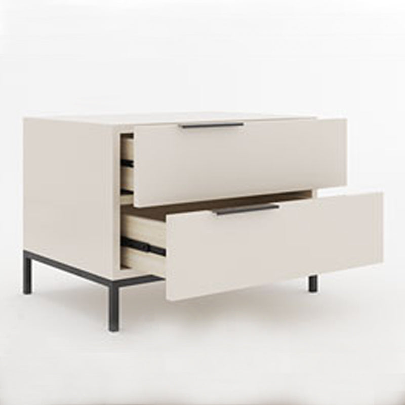 Contemporary Night Table Faux Wood Bedside Cabinet with Drawers Clearhalo 'Bedroom Furniture' 'furn' 'furn_night_stand' 'Furniture' 'night_stand' 'Nightstands' 7396286