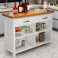 Dining Room Kitchen Island Table Modern Prep Table with Open Storage Clearhalo 'furn' 'furn_kitchen_islands_carts' 'Furniture' 'Kitchen & Dining Furniture' 'Kitchen Islands & Carts' 'kitchen_islands_carts' 7396592
