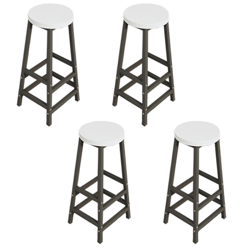 Industrial Rectangle Wood Counter Table 5 Pieces Bar Table Set for Cafe Chair(s) None White-Black Clearhalo 'Bar Furniture' 'furn' 'furn_home_bar_bar_sets' 'Furniture' 'Home Bars & Bar Sets' 'home_bar_bar_sets' 'Kitchen & Dining Furniture' 7396625