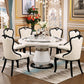 Marble Dining Table Round Pedestal Dining Site Table with Turntable Clearhalo 'Dining Tables & Seating' 'Dining Tables' 'dining_table' 'furn' 'furn_dining_table' 'Furniture' 'Kitchen & Dining Furniture' 7396955