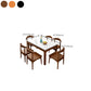 Rectangle Dining Site Table Contemporary Style Faux Marble Furniture