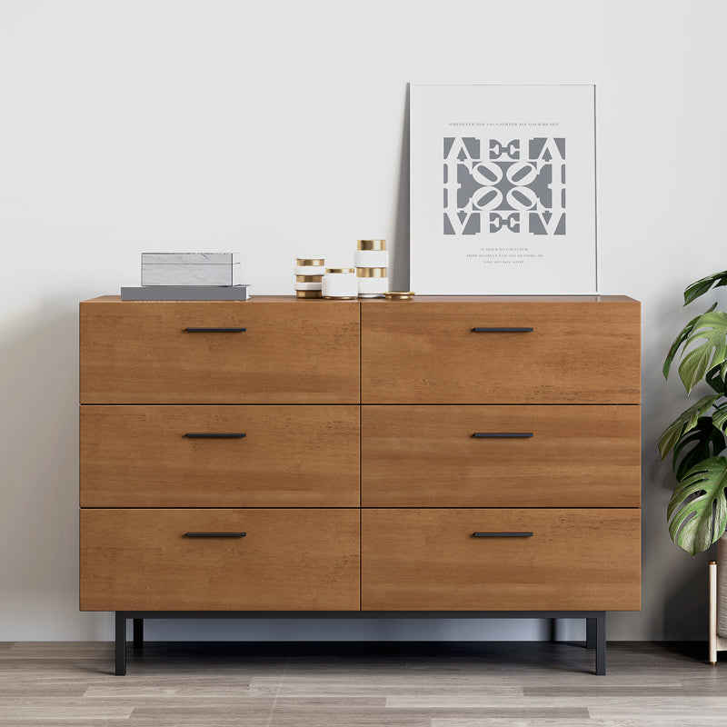 Armadietto resistente all'acqua Casse di accento in legno massiccio con 6 cassetti