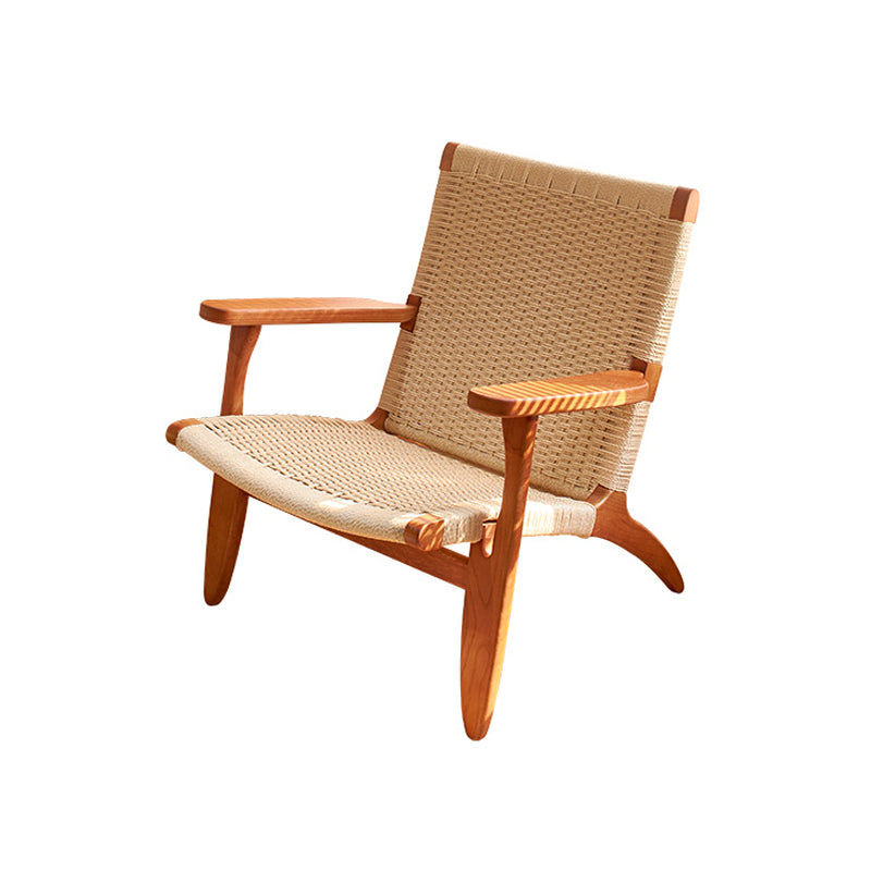 Eigentijdse massief houten stoel stoel huizen riet achter eetstoel