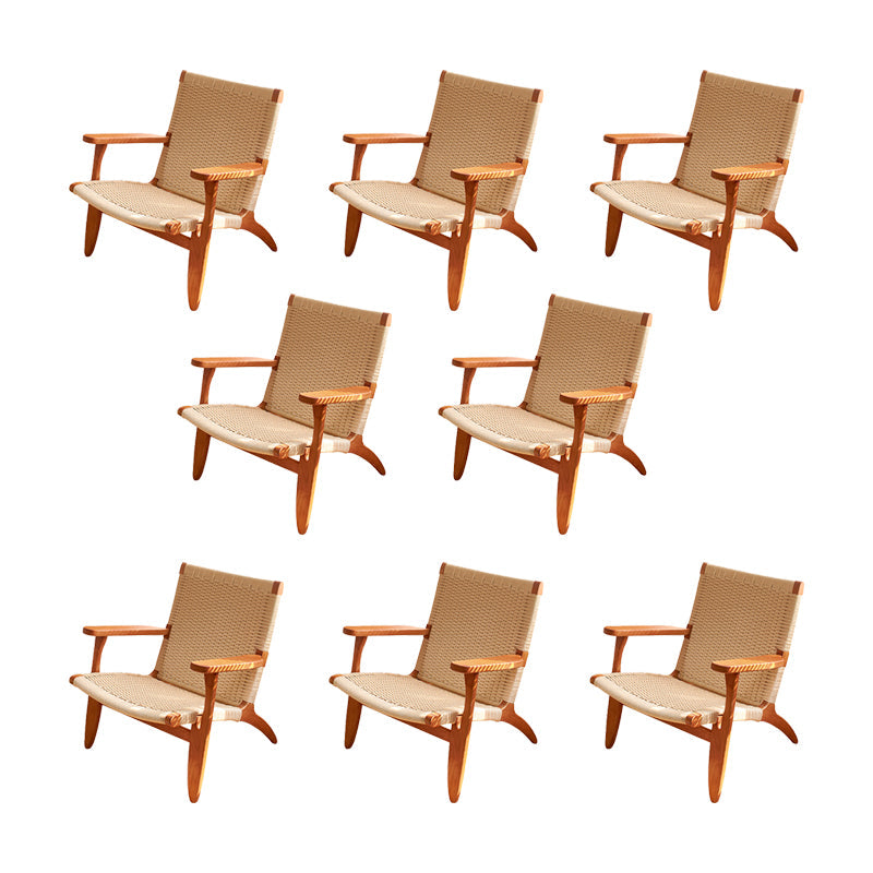 Eigentijdse massief houten stoel stoel huizen riet achter eetstoel