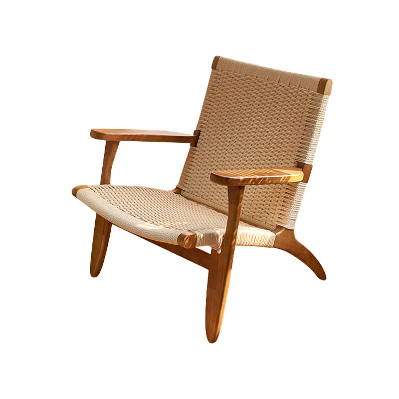 Eigentijdse massief houten stoel stoel huizen riet achter eetstoel