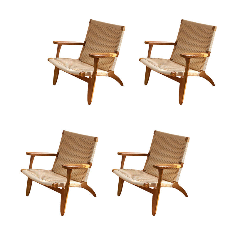 Eigentijdse massief houten stoel stoel huizen riet achter eetstoel