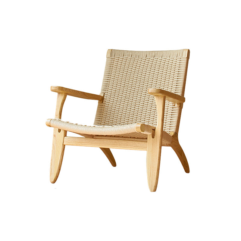 Eigentijdse massief houten stoel stoel huizen riet achter eetstoel