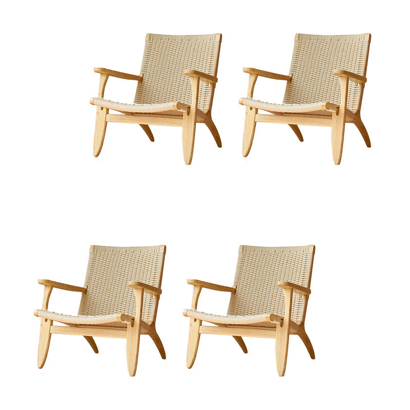 Eigentijdse massief houten stoel stoel huizen riet achter eetstoel