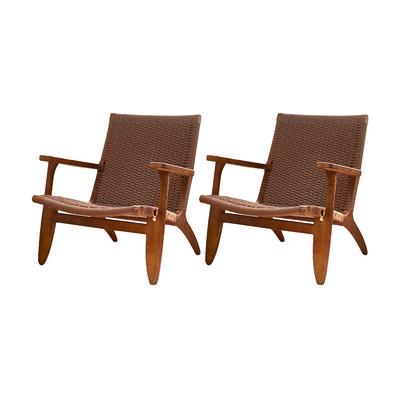 Eigentijdse massief houten stoel stoel huizen riet achter eetstoel