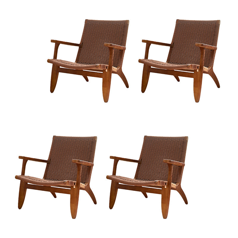 Eigentijdse massief houten stoel stoel huizen riet achter eetstoel