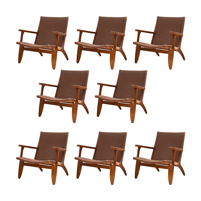 Eigentijdse massief houten stoel stoel huizen riet achter eetstoel