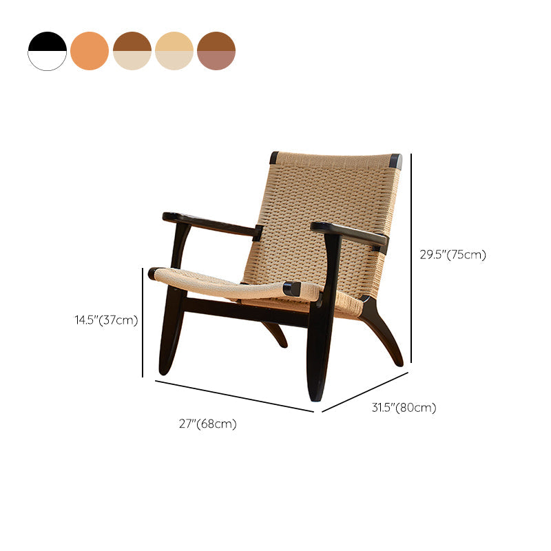 Eigentijdse massief houten stoel stoel huizen riet achter eetstoel